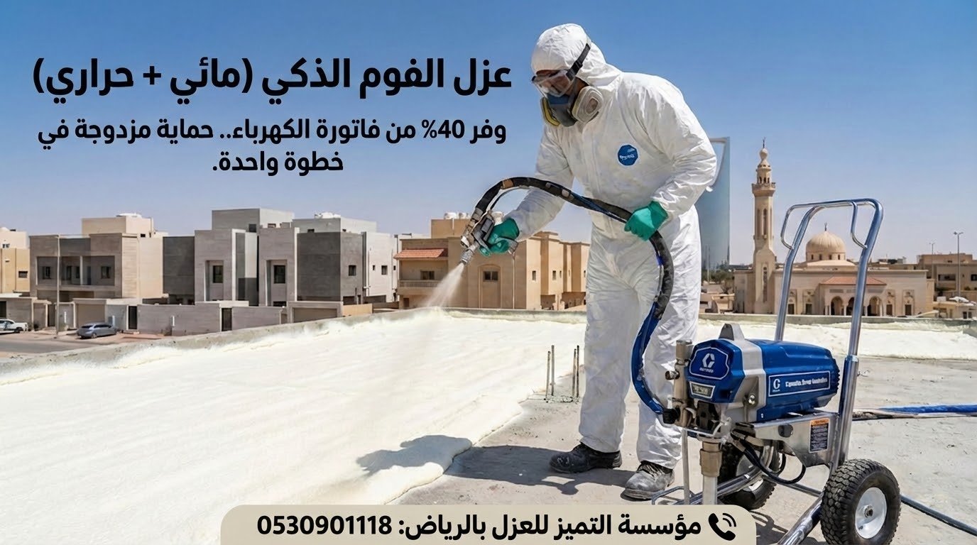 رش الفوم العازل للأسطح بالرياض