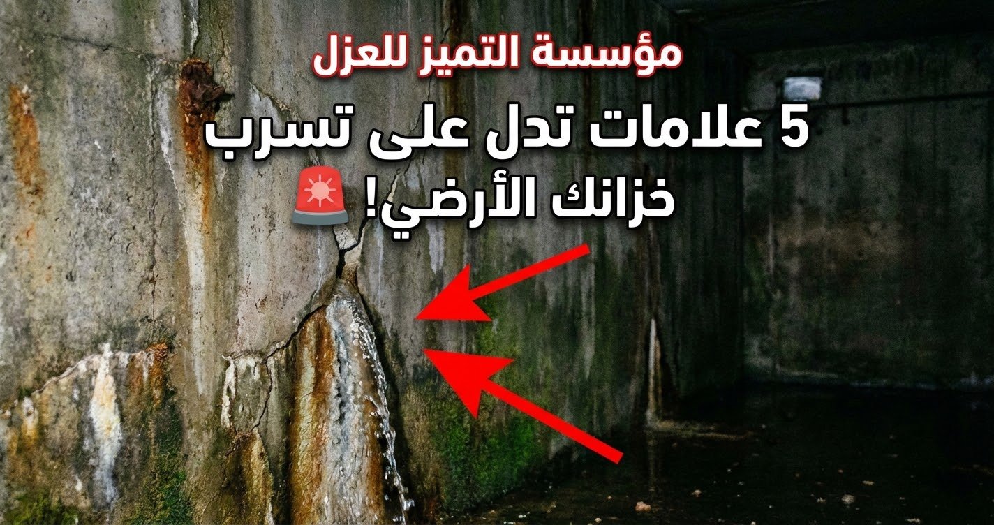 علامات تسرب خزان المياه الأرضي ومخاطره على أساسات المبنى